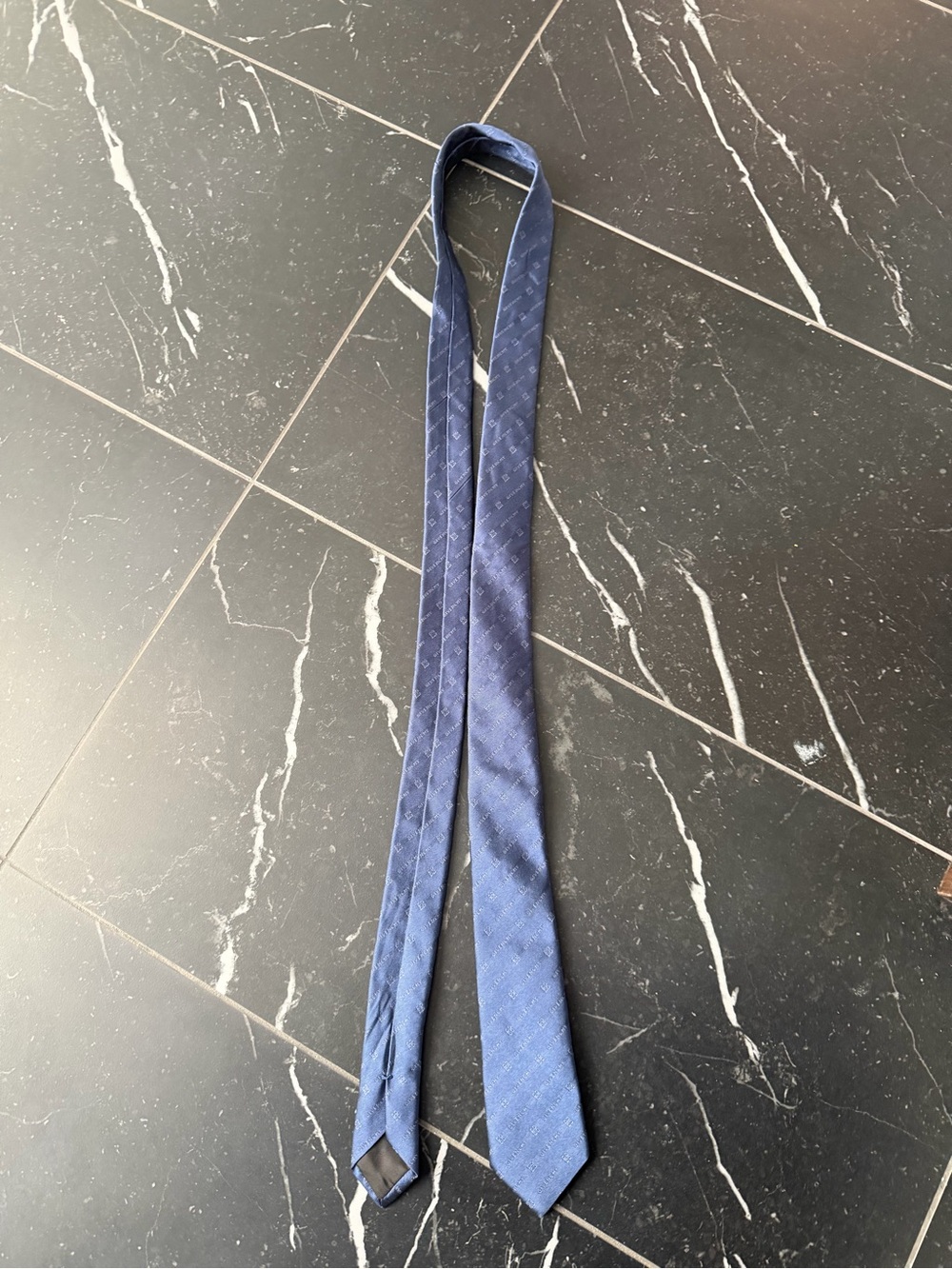 Givenchy Blue Textured Silk Tie